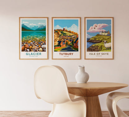 Tutbury Travel Poster - Quaint Streets & Timeless Beauty
