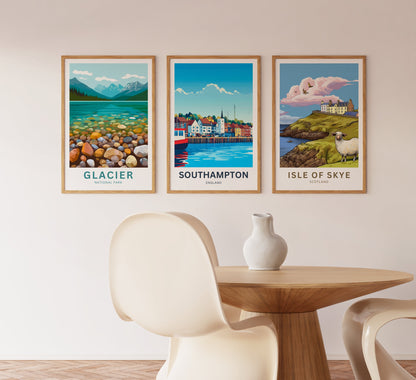 Southampton Travel Poster- England