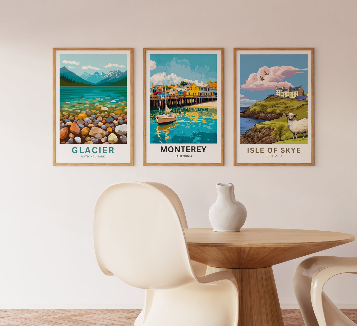 Monterey Travel Poster - Captivating View of California Coastal Living