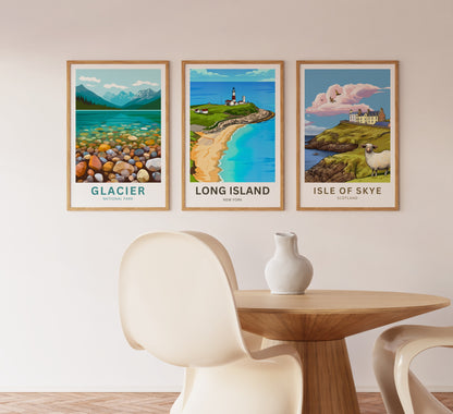 Long Island Travel Poster -  Montauk Point Escape
