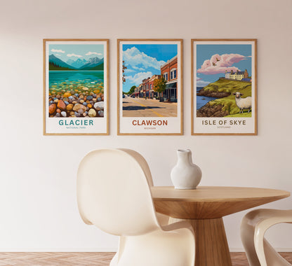 Clawson Travel Poster - Meet Me on Main Street – Clawson Charm