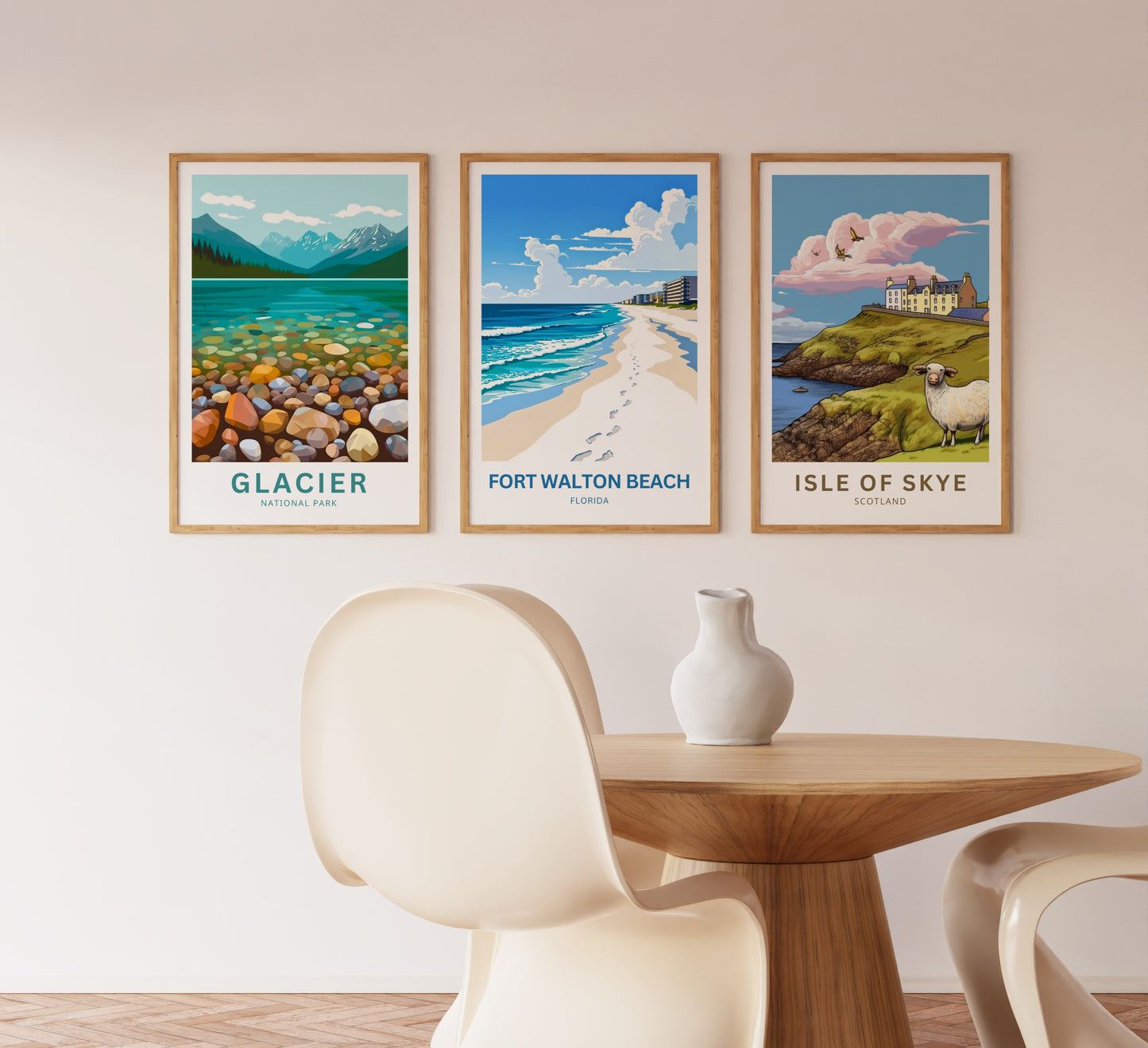 Fort Walton Beach Travel Poster - Beachside Memories