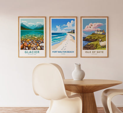 Fort Walton Beach Travel Poster - Beachside Memories