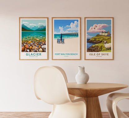 Fort Walton Beach Travel Poster - Serene Bliss