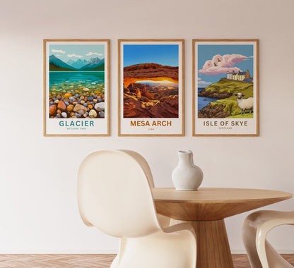 Mesa Arch Travel Poster -  Stunning Arch View Point