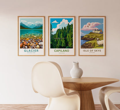 Capilano Suspension Bridge  Travel Poster  - Bridge of legends