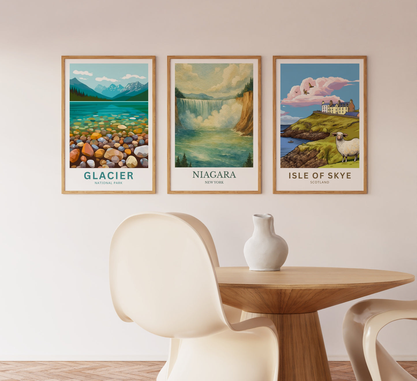 Niagara Falls, Watercolor design poster, United States Print, Niagara Falls Wall Art