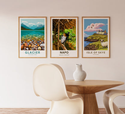 Napo River Travel Poster - Amazon Tributary Discovery