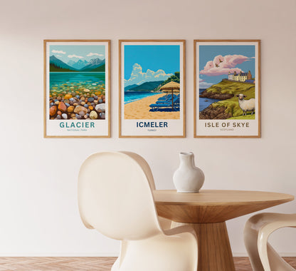 Içmeler Travel Poster- Captivating Canal Turkey