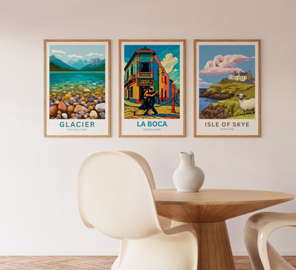 La Boca Travel Poster - Caminito Street