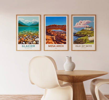 Mesa Arch Travel Poster -   Iconic Rock