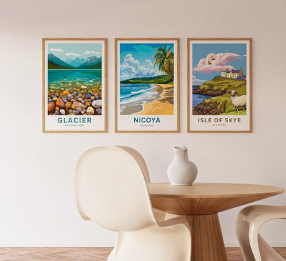 Nicoya Travel Poster  - Costa Rica Beach