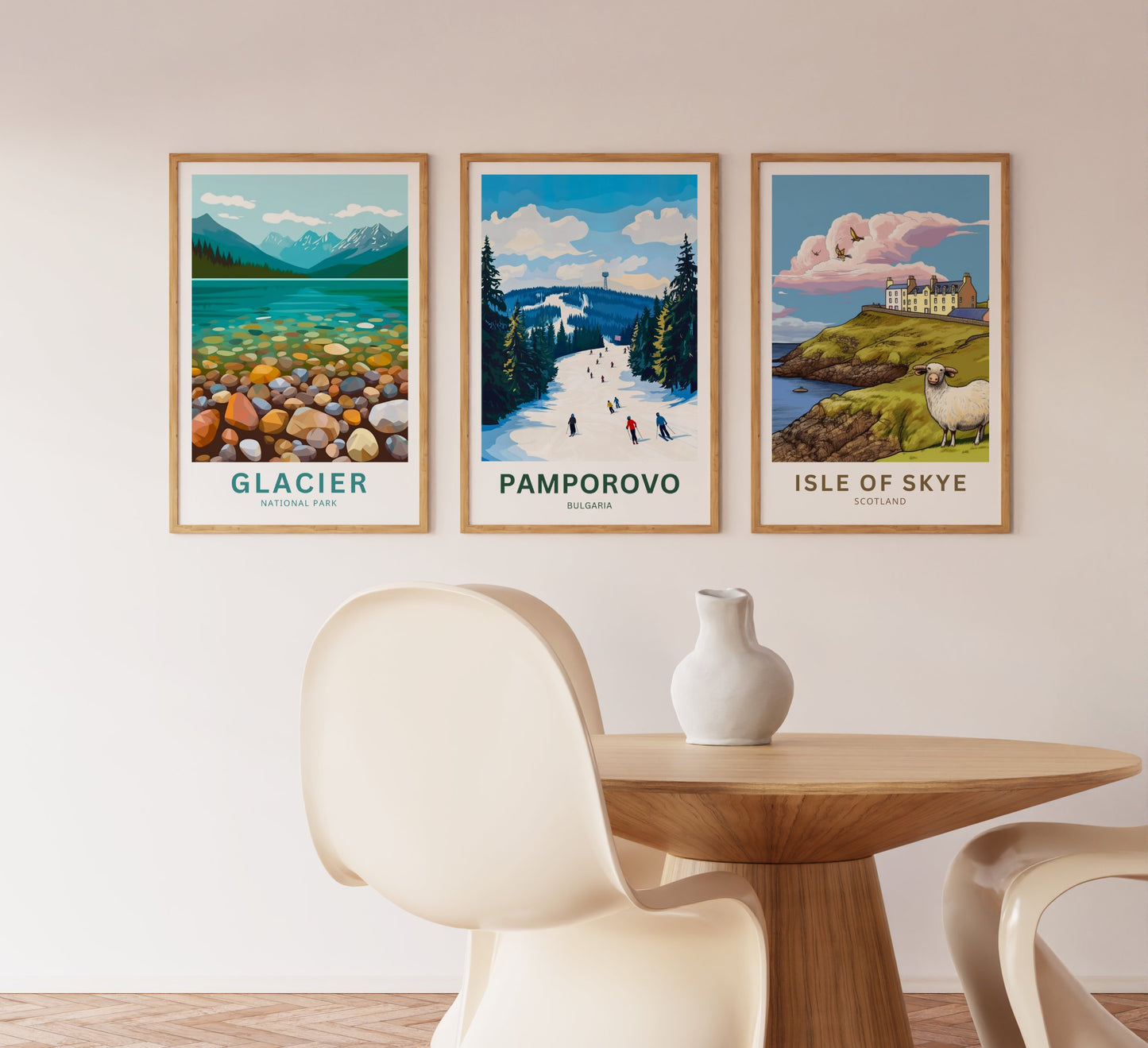 Pamporovo Ski Travel Poster - Bulgaria  Winter Playground