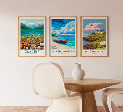 Gili Trawangan Travel Poster-  Paradise Island of Indonesia