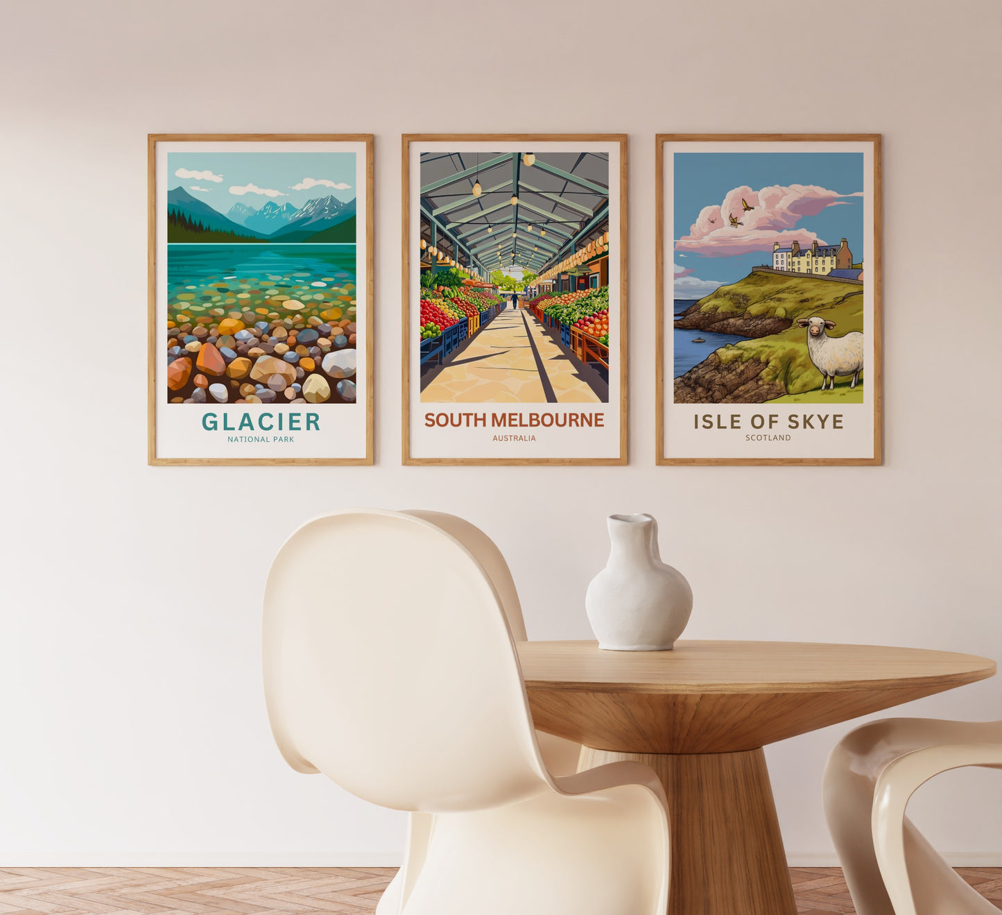 South Melbourne Market Travel Poster  - Where Community Meets Flavor
