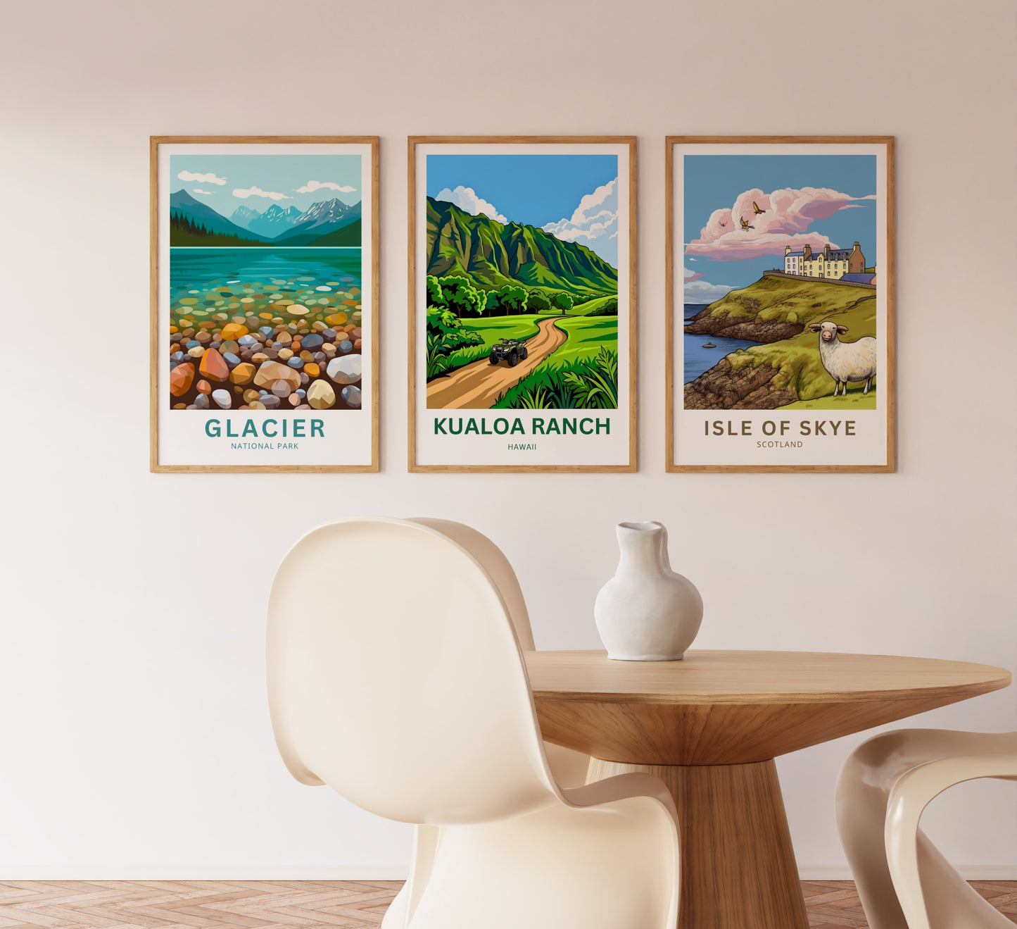 Kualoa Ranch  Travel Poster - Hawaiian horizons