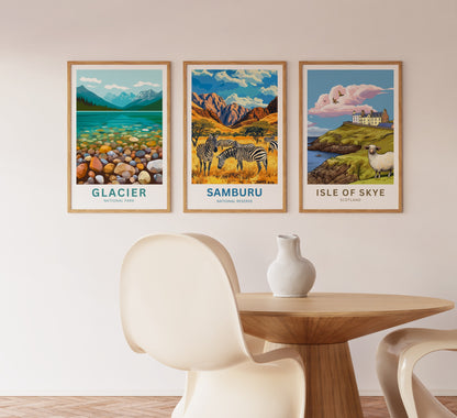 Samburu National Reserve Travel Poster - Untamed Beauty