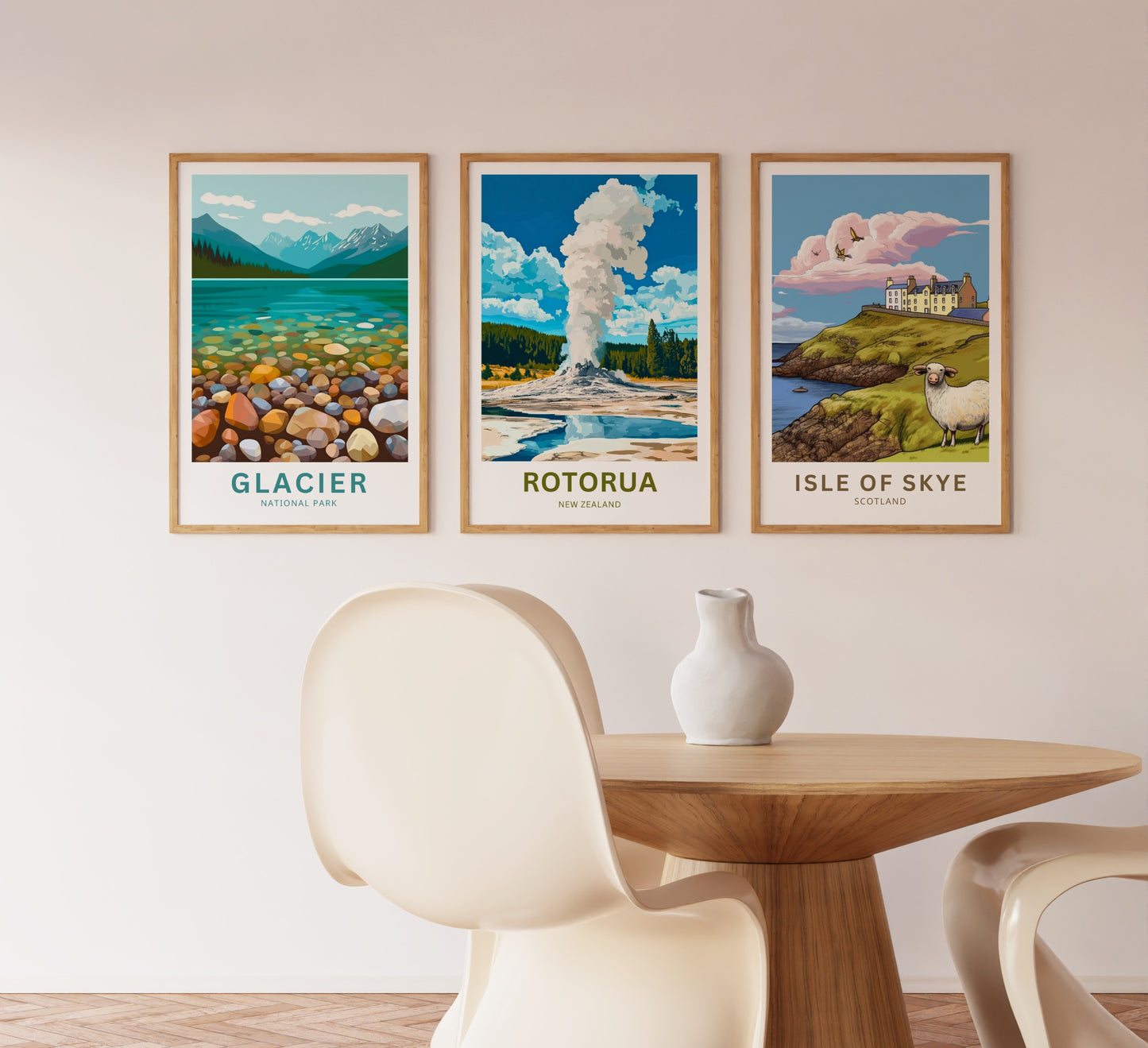 Rotorua Travel Poster - Captivating Geyser,New Zealand