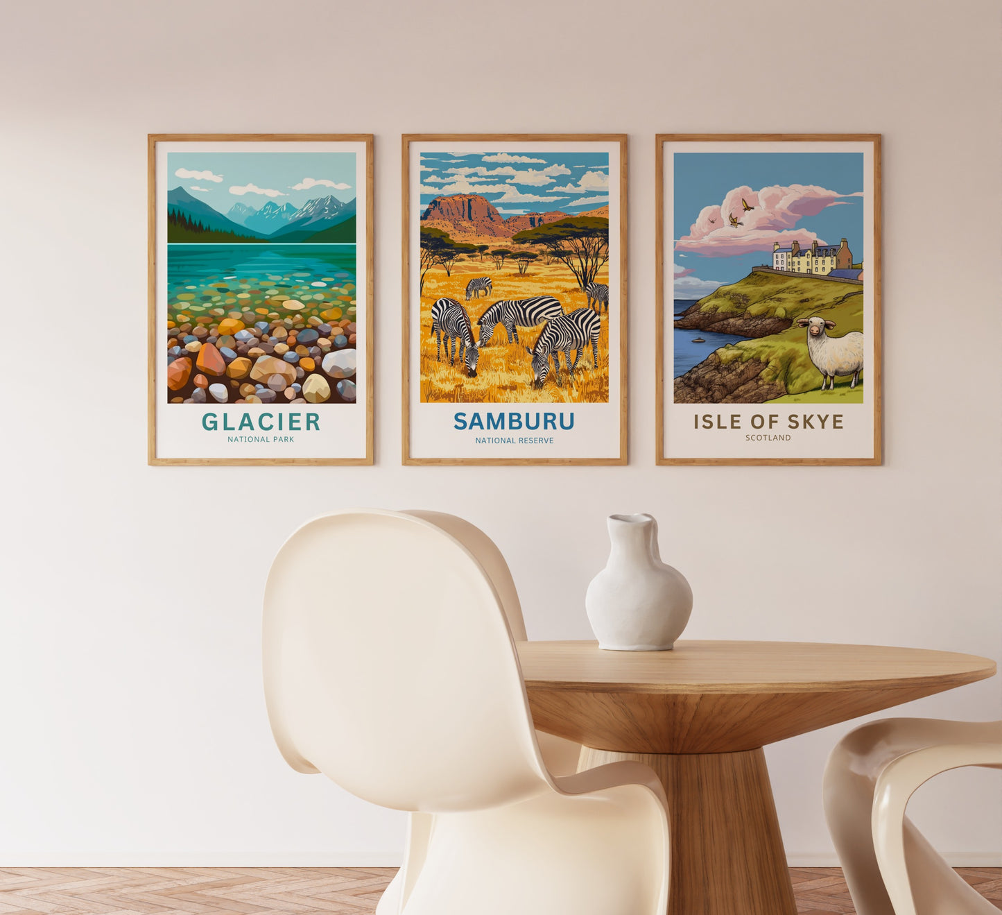 Samburu National Reserve Travel Poster - Kenya Hidden Treasure