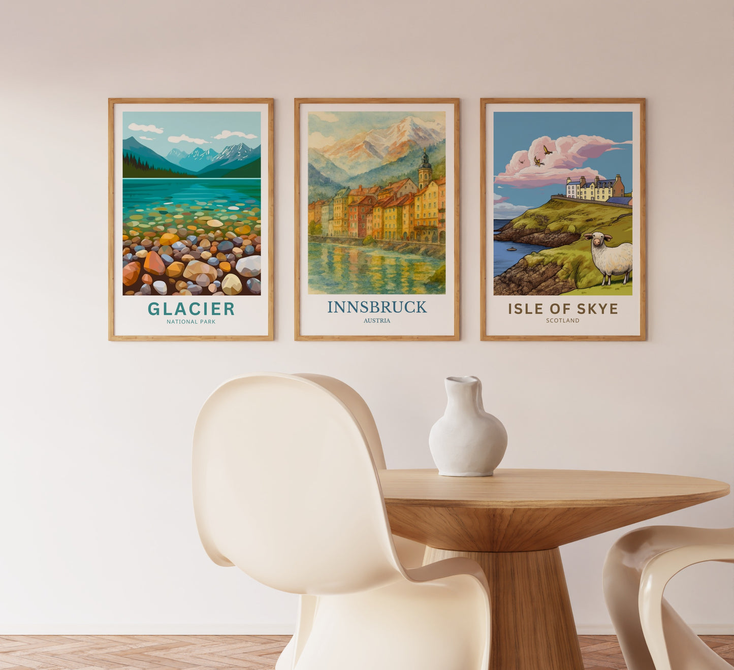 Innsbruck, Watercolor design poster, Austria Print, Innsbruck Wall Art