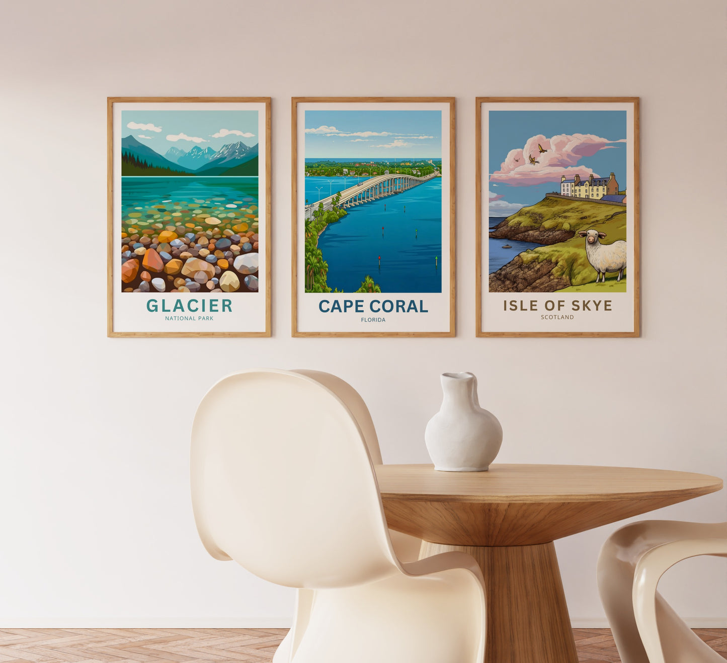 Cape Coral, Florida Travel Poster - River Crossing