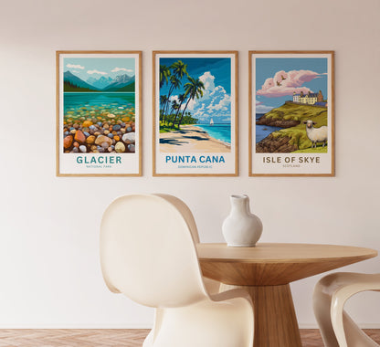 Punta Cana Travel Poster - Charming White Sandy Beach