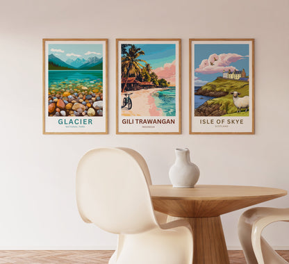 Gili Trawangan Travel Poster- Escape to Indonesia Island
