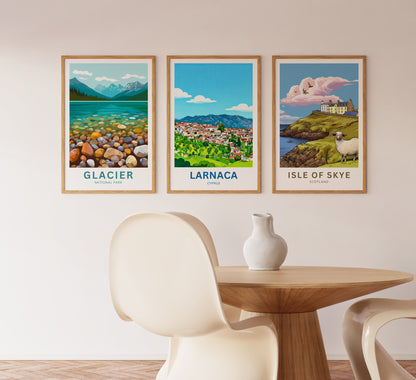 Larnaca Travel Poster - District, Cyprus