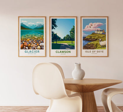 Clawson Park Travel Poster - Summer Vibes