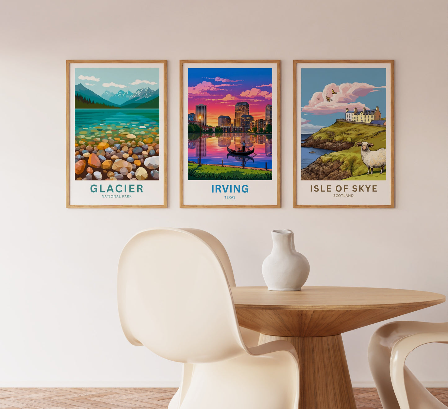 Las Colinas Irving, Texas Travel Poster - Captivating Evening Venetian