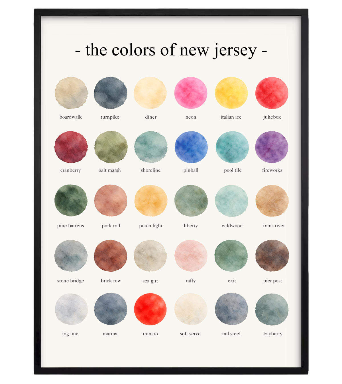 The Colors of New Jersey