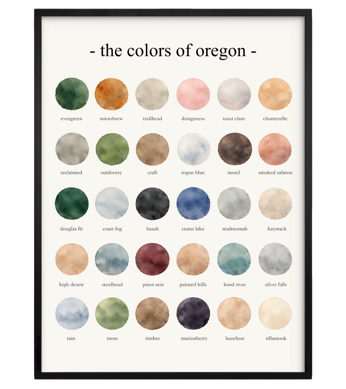 The Colors of Oregon
