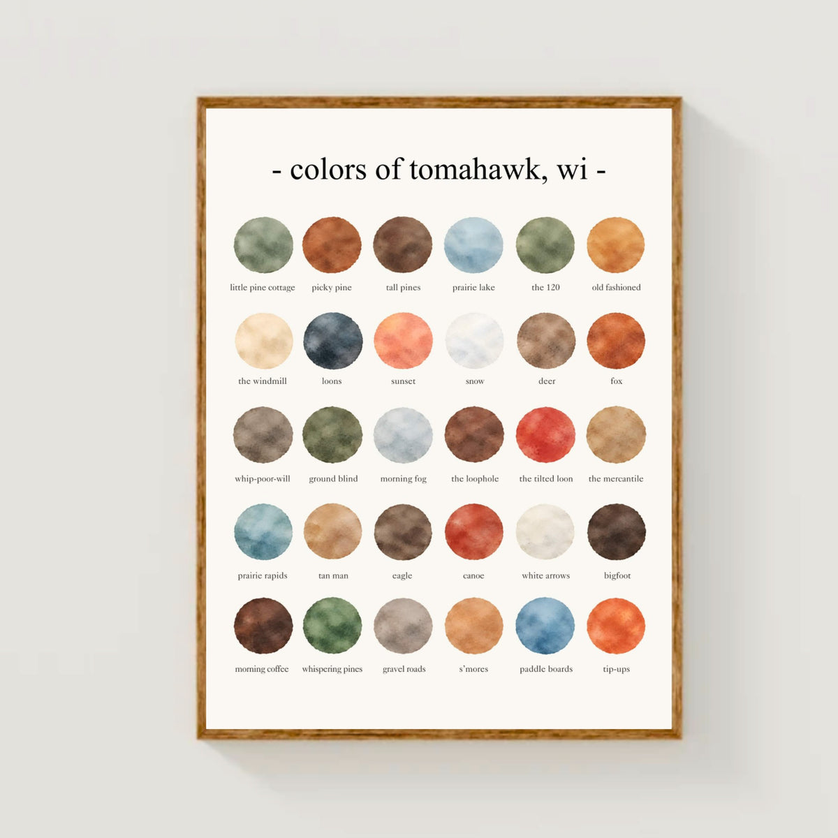 The Colors of Tomahawk, Wisconsin