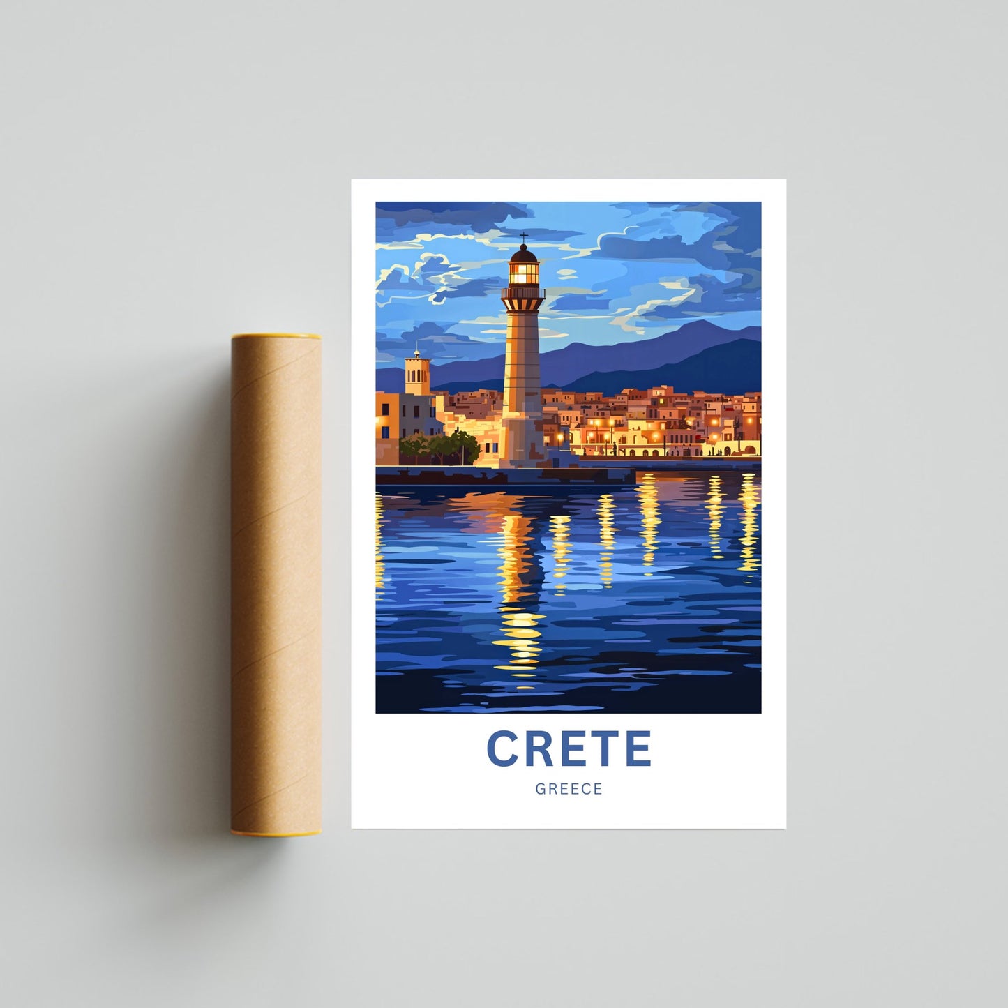 Crete Travel Poster
