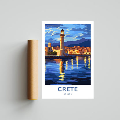 Crete Travel Poster