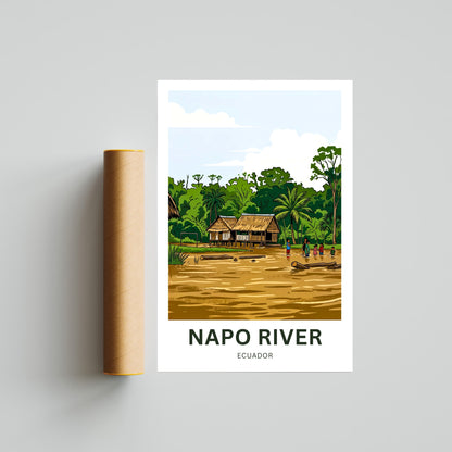Napo River Travel Poster - Amazon Life