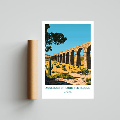 Aqueduct of Padre Tembleque Travel Poster