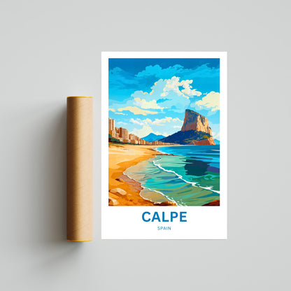 Calpe Travel Poster - Costa Blanca’s Coastal Gem