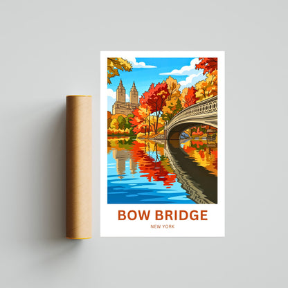 Bow Bridge  Travel Poster - Heart of Central Park