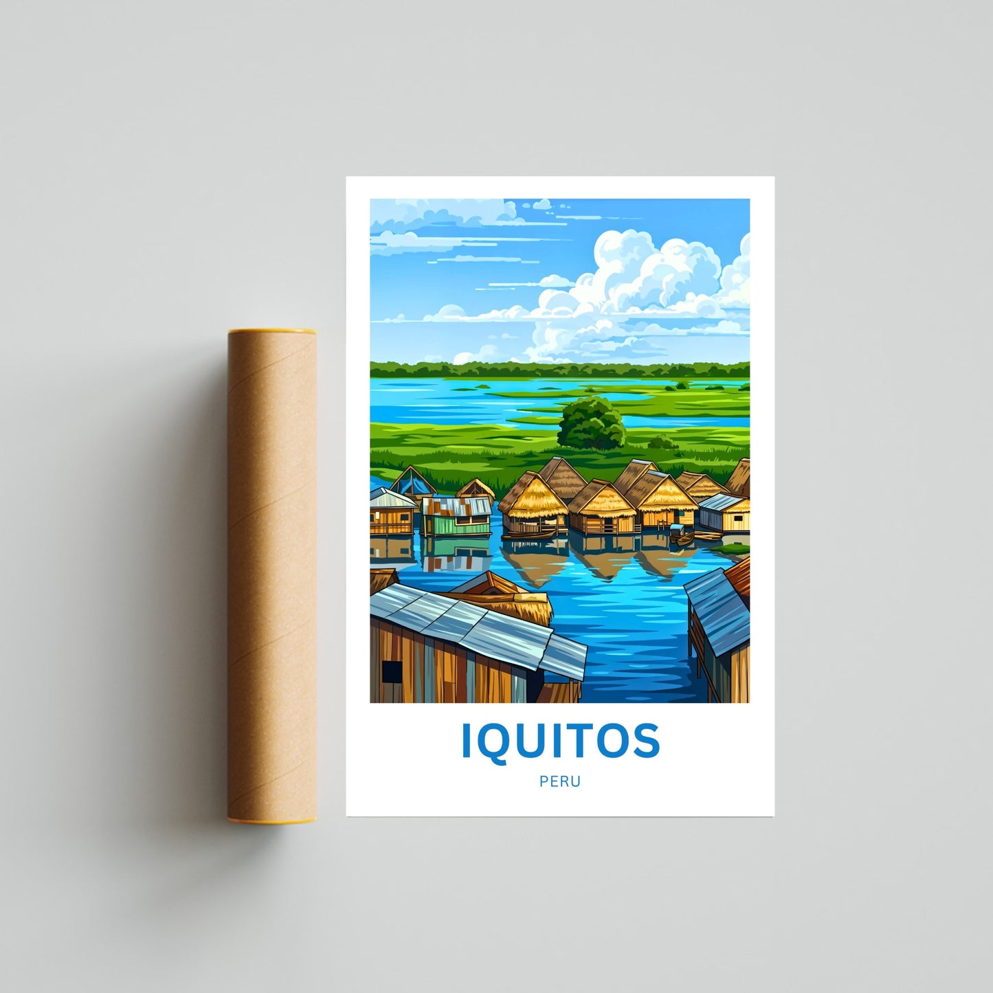 Iquitos Travel Poster - Explore Peru