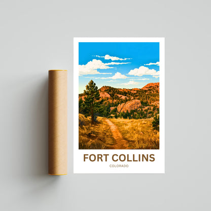 Fort Collins, Colorado Travel Poster - Explore