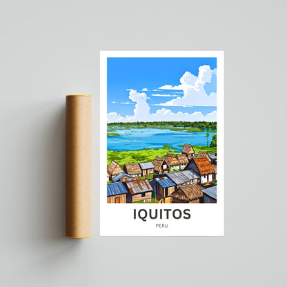 Iquitos Travel Poster - Rainforest Life