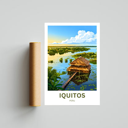 Iquitos Travel Poster - Amazon Spirit