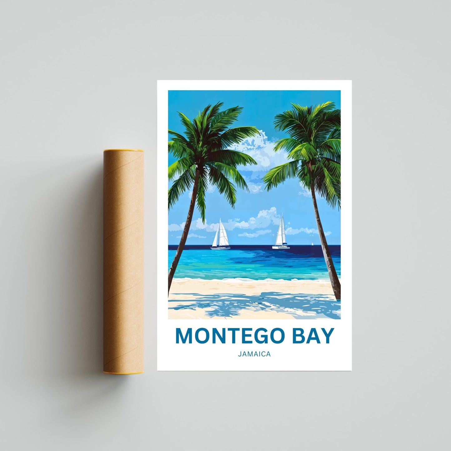 Montego Bay Travel Poster - Jamaica Paradise