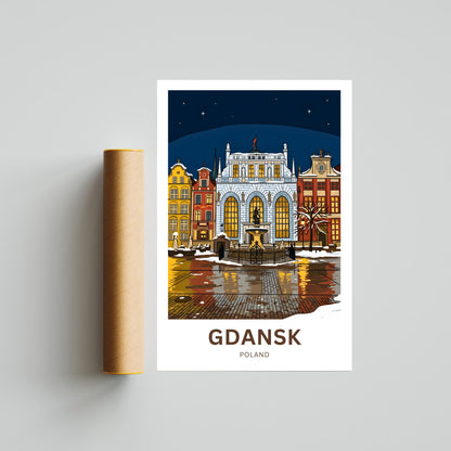 Gdańsk  Travel Poster - Captivating Building View