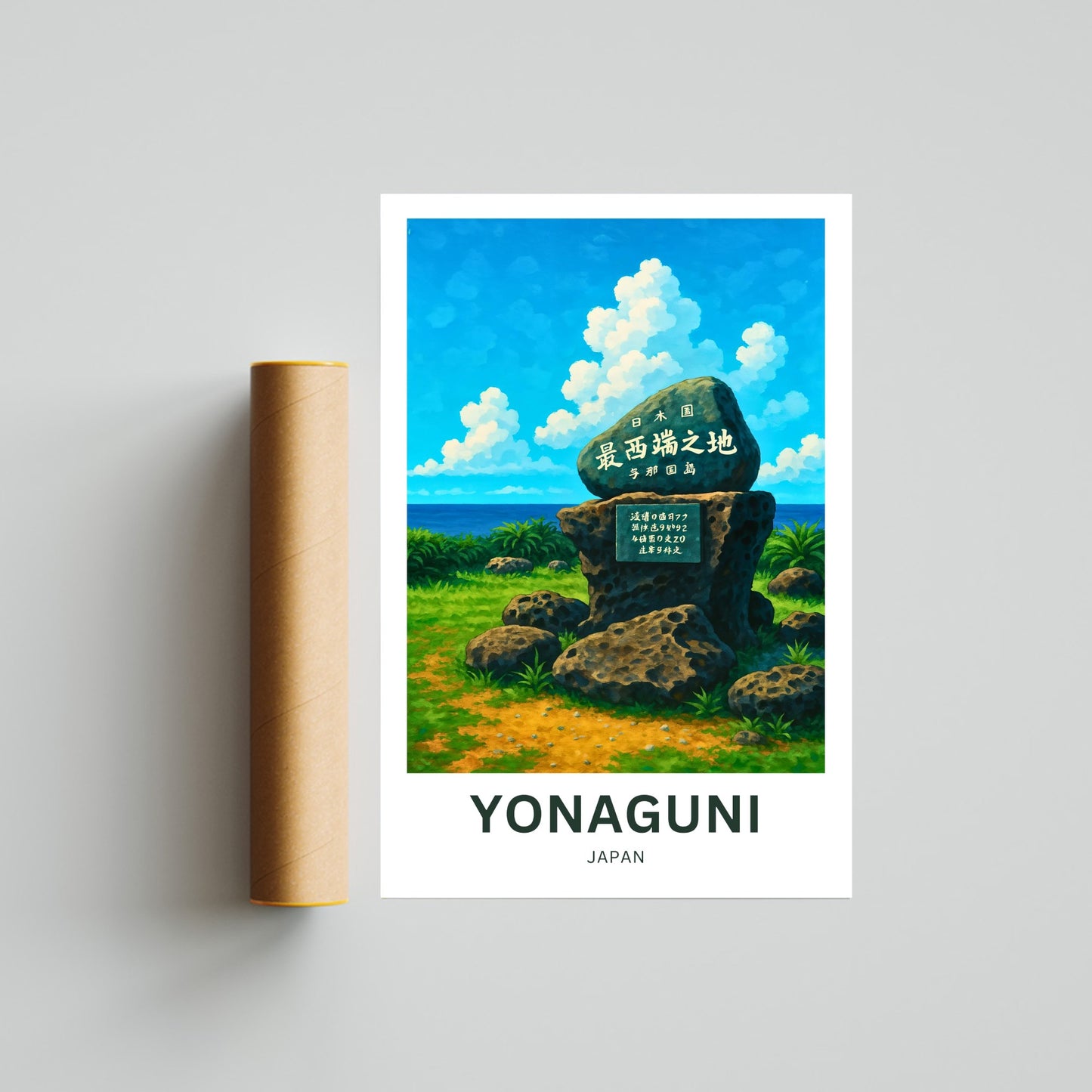 Yonaguni Travel Poster - The Westernmost Isles of Japan