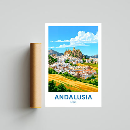Andalusia Travel Poster - Sunlit South