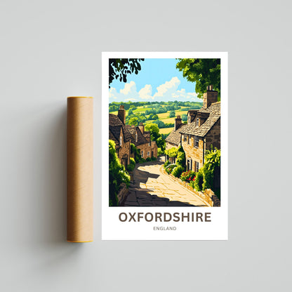 Oxfordshire Travel Poster