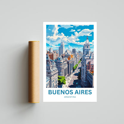 Buenos Aires Travel Poster - City of Passion