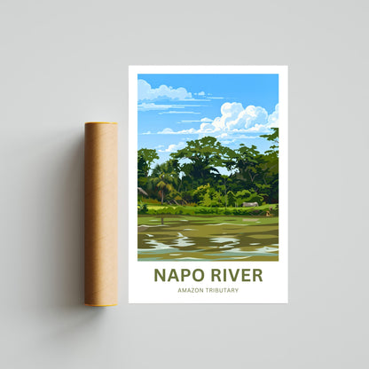 Napo River Travel Poster - Rainforest